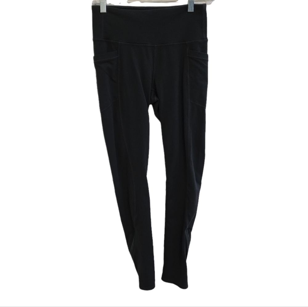 💜 Athleta Chaturanga To Town Black High Rise Leggings 348911 - Picture 3 of 7